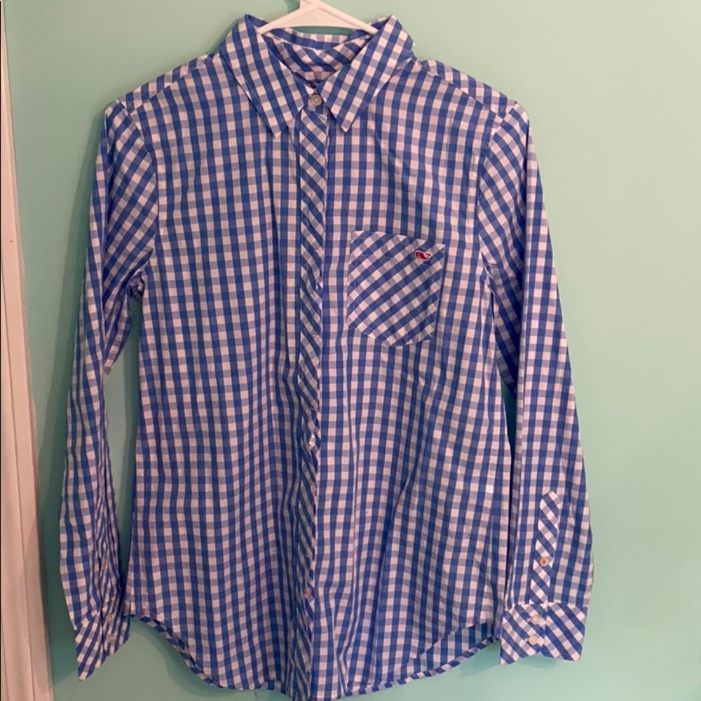 Vineyard Vines Checkered Button-Up - image 1